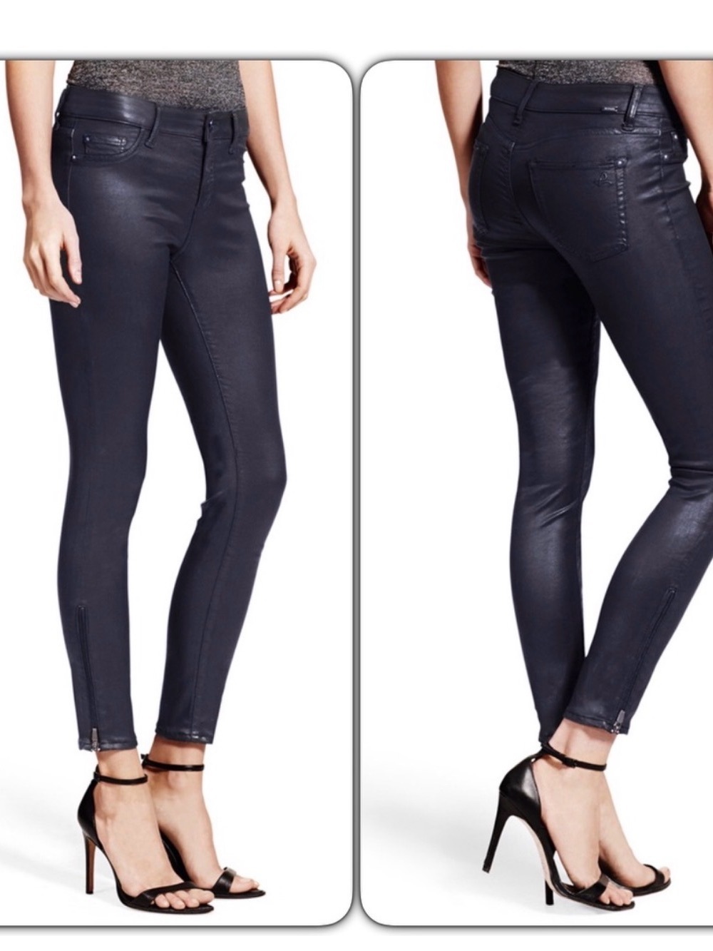 DL1961 Margaux instascupt ankle skinny brushed pants - Picture 2 of 14